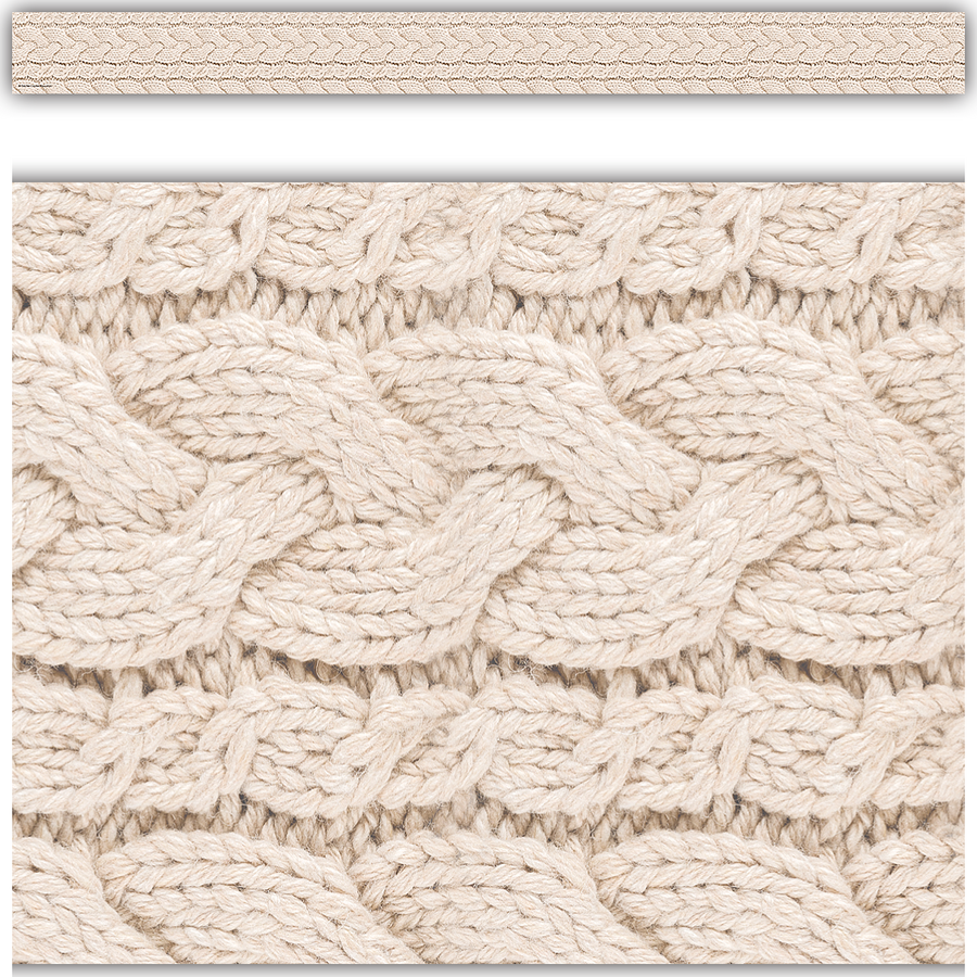 Cable Knit Sweater Straight Border Trim – Trendy Teachers, LLC