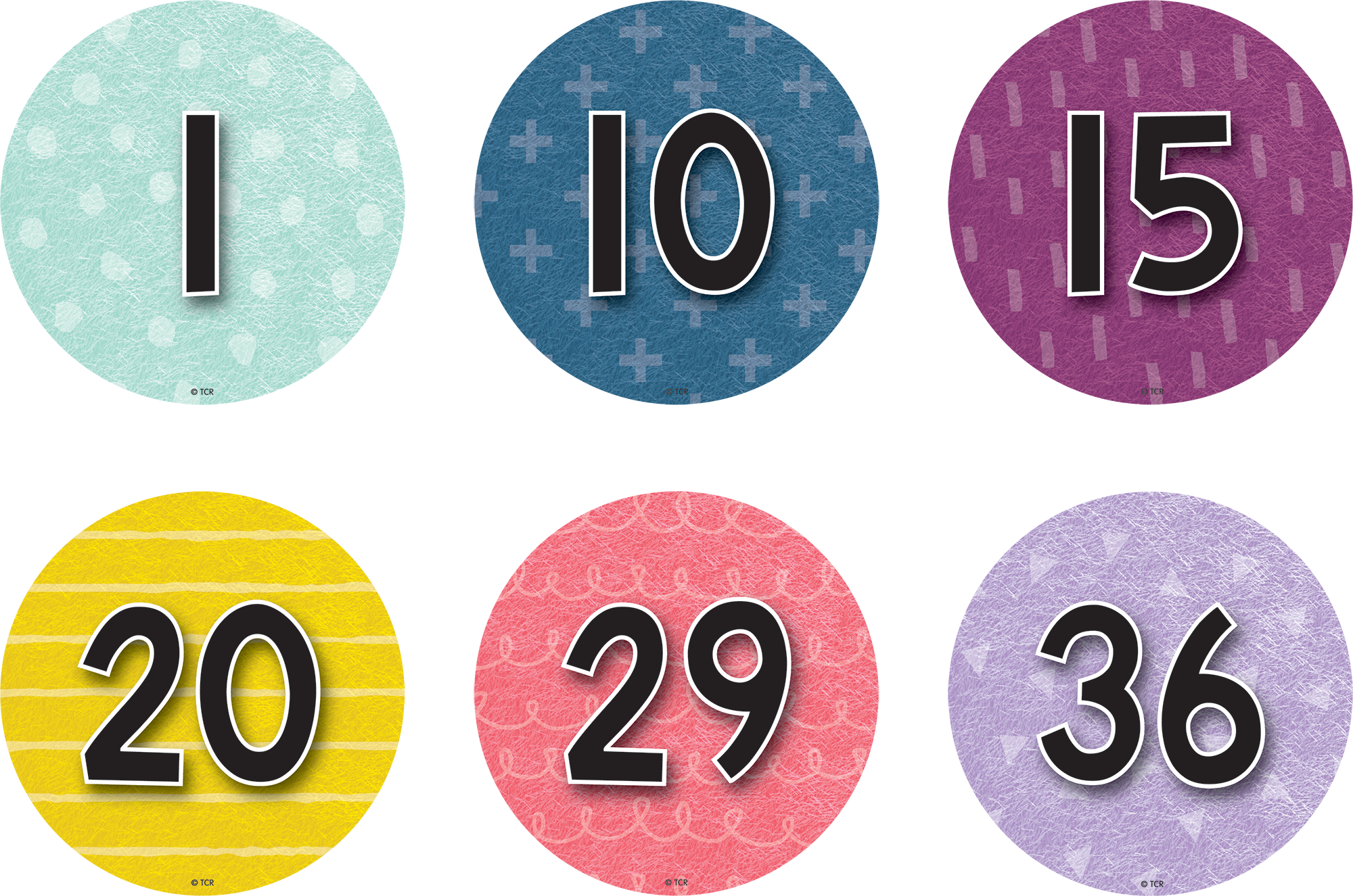 Teacher Created Resources Polka Dots Numbers Stickers