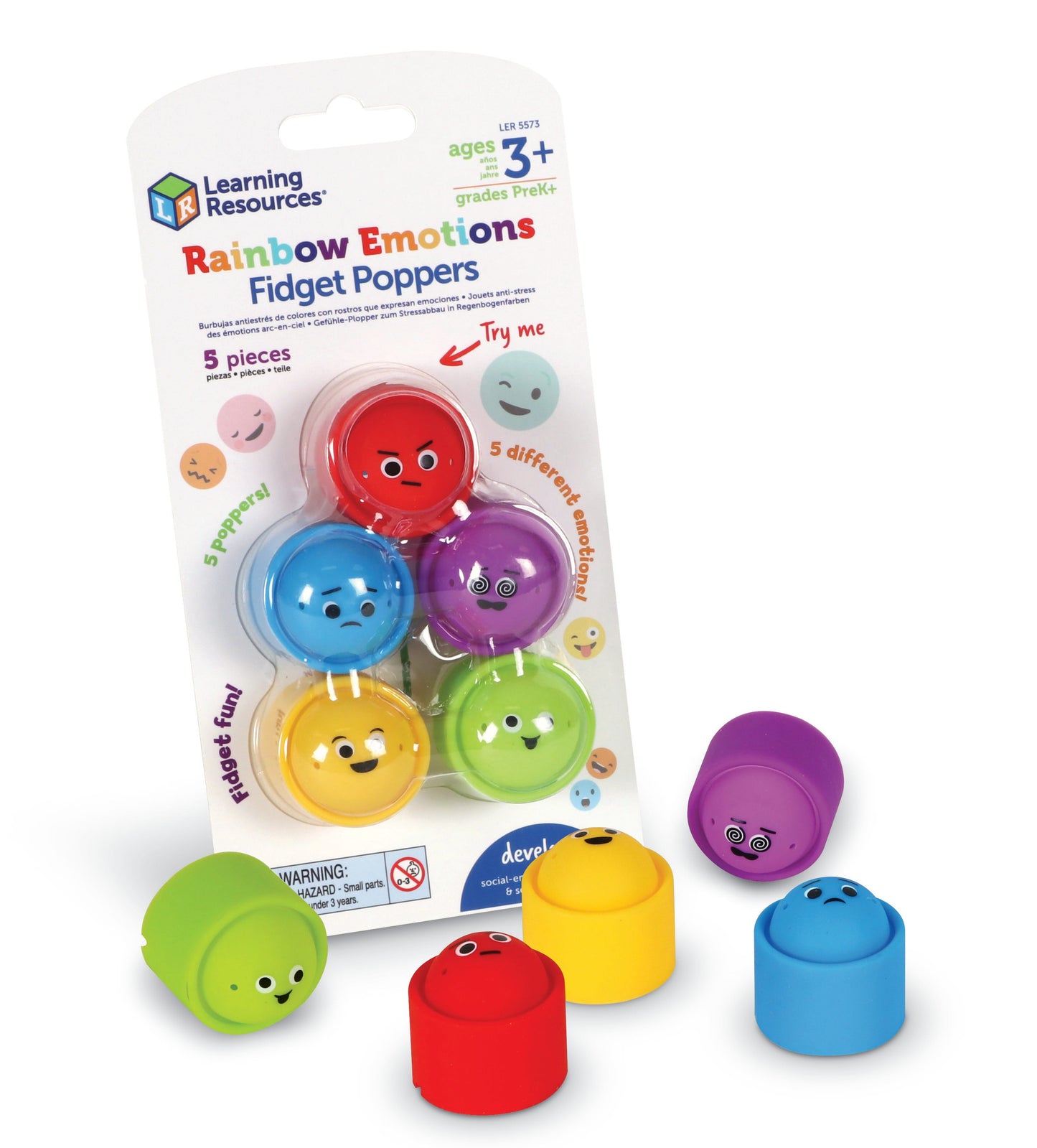 Rainbow Emotion Fidget Poppers