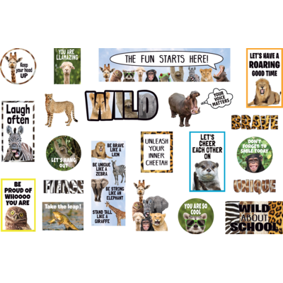 Go Wild Animals Mini Bulletin Board